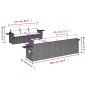 vidaXL Set de sofás de jardín 8 pzas y cojines ratán sintético gris vidaXL Set de sofás de jardín 8 pzas y cojines ratán sintético gris