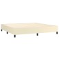 vidaXL Cama box spring colchón y LED cuero sintético crema 200x200 cm vidaXL Cama box spring colchón y LED cuero sintético crema 200x200 cm
