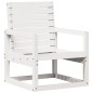 vidaXL Juego de muebles de jardín 3 pzas madera maciza de pino blanco vidaXL Juego de muebles de jardín 3 pzas madera maciza de pino blanco