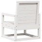 vidaXL Juego de muebles de jardín 3 pzas madera maciza de pino blanco vidaXL Juego de muebles de jardín 3 pzas madera maciza de pino blanco