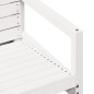 vidaXL Juego de muebles de jardín 3 pzas madera maciza de pino blanco vidaXL Juego de muebles de jardín 3 pzas madera maciza de pino blanco