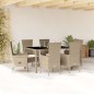 vidaXL Set comedor de jardín 7 pzas con cojines ratán sintético beige vidaXL Set comedor de jardín 7 pzas con cojines ratán sintético beige