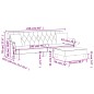 vidaXL Sofá cama 2 plazas con almohadas taburete terciopelo gris claro vidaXL Sofá cama 2 plazas con almohadas taburete terciopelo gris claro