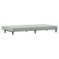 vidaXL Sofá cama de 2 plazas con taburete terciopelo gris claro vidaXL Sofá cama de 2 plazas con taburete terciopelo gris claro