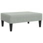 vidaXL Sofá cama de 2 plazas con taburete terciopelo gris claro vidaXL Sofá cama de 2 plazas con taburete terciopelo gris claro