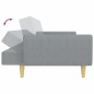 vidaXL Sofá cama de 2 plazas con taburete tela gris claro vidaXL Sofá cama de 2 plazas con taburete tela gris claro