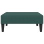 vidaXL Sofá cama de 2 plazas con taburete terciopelo verde oscuro vidaXL Sofá cama de 2 plazas con taburete terciopelo verde oscuro