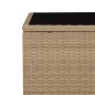 vidaXL Set comedor de jardín 3 pzas con cojines ratán sintético beige vidaXL Set comedor de jardín 3 pzas con cojines ratán sintético beige