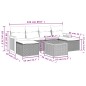 vidaXL Set sofás de jardín 7 piezas y cojines ratán sintético beige vidaXL Set sofás de jardín 7 piezas y cojines ratán sintético beige
