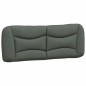 vidaXL Estructura de cama con cabecero de tela gris oscuro 140x190 cm vidaXL Estructura de cama con cabecero de tela gris oscuro 140x190 cm