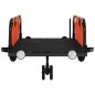 vidaXL Remolque para bicicletas hierro y tela Oxford naranja vidaXL Remolque para bicicletas hierro y tela Oxford naranja