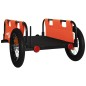 vidaXL Remolque para bicicletas hierro y tela Oxford naranja vidaXL Remolque para bicicletas hierro y tela Oxford naranja