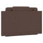 vidaXL Cabecero de cama acolchado cuero sintético marrón 80 cm vidaXL Cabecero de cama acolchado cuero sintético marrón 80 cm