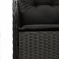 vidaXL Set de comedor de jardín 7 pzas y cojines ratán sintético negro vidaXL Set de comedor de jardín 7 pzas y cojines ratán sintético negro