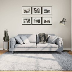 vidaXL Alfombra de pelo largo moderna azul 200x200 cm