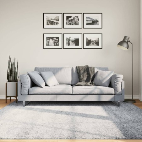 vidaXL Alfombra de pelo largo moderna azul 200x200 cm