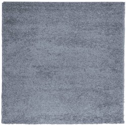 vidaXL Alfombra de pelo largo moderna azul 200x200 cm
