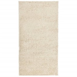 vidaXL Alfombra de pelo largo moderna dorado 80x150 cm