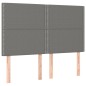 vidaXL Cama box spring colchón y luces LED tela gris oscuro 140x200 cm vidaXL Cama box spring colchón y luces LED tela gris oscuro 140x200 cm