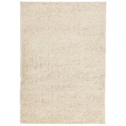 vidaXL Alfombra de pelo largo moderna dorado 140x200 cm