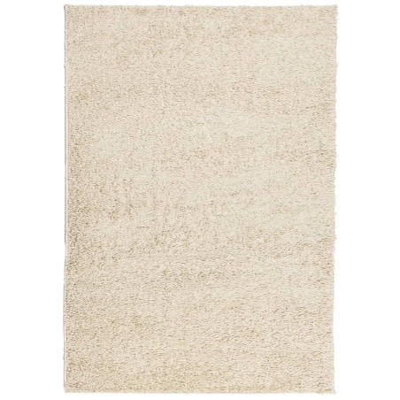 vidaXL Alfombra de pelo largo moderna dorado 140x200 cm
