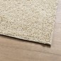 vidaXL Alfombra de pelo largo moderna dorado 140x200 cm
