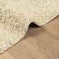 vidaXL Alfombra de pelo largo moderna dorado 140x200 cm