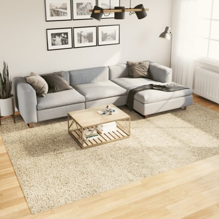 vidaXL Alfombra de pelo largo moderna dorado 240x340 cm