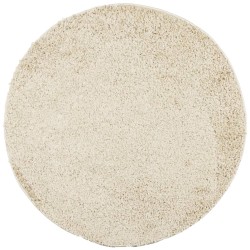 vidaXL Alfombra de pelo largo moderna dorado Ø 240 cm