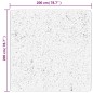 vidaXL Alfombra de pelo largo moderna crema y negro 200x200 cm vidaXL Alfombra de pelo largo moderna crema y negro 200x200 cm