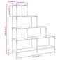 vidaXL Librería de 4 peldaños madera marrón roble 139x33,5x149 cm vidaXL Librería de 4 peldaños madera marrón roble 139x33,5x149 cm
