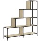 vidaXL Librería con 4 peldaños madera roble Sonoma 139x33,5x149 cm vidaXL Librería con 4 peldaños madera roble Sonoma 139x33,5x149 cm