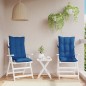 vidaXL Cojines de silla respaldo alto 2 uds tela Oxford azul klein vidaXL Cojines de silla respaldo alto 2 uds tela Oxford azul klein
