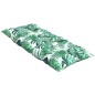 vidaXL Cojines silla respaldo alto 4 uds tela Oxford estampado hojas