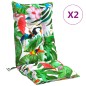 vidaXL Cojines de silla con respaldo alto 2 uds tela Oxford multicolor vidaXL Cojines de silla con respaldo alto 2 uds tela Oxford multicolor