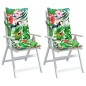vidaXL Cojines de silla con respaldo alto 2 uds tela Oxford multicolor vidaXL Cojines de silla con respaldo alto 2 uds tela Oxford multicolor