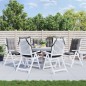 vidaXL Cojines de silla con respaldo alto 6 uds tela Oxford gris