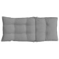 vidaXL Cojines de silla con respaldo alto 6 uds tela Oxford gris