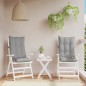 vidaXL Cojines de silla con respaldo alto 2 uds tela Oxford gris vidaXL Cojines de silla con respaldo alto 2 uds tela Oxford gris