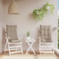 vidaXL Cojines de silla con respaldo alto 2 uds tela Oxford gris taupe vidaXL Cojines de silla con respaldo alto 2 uds tela Oxford gris taupe