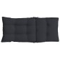vidaXL Cojines de silla con respaldo alto 4 uds tela Oxford negro vidaXL Cojines de silla con respaldo alto 4 uds tela Oxford negro