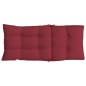 vidaXL Cojines de silla con respaldo alto 4 uds tela Oxford rojo tinto vidaXL Cojines de silla con respaldo alto 4 uds tela Oxford rojo tinto