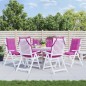 vidaXL Cojines para silla con respaldo alto 6 uds tela Oxford rosa vidaXL Cojines para silla con respaldo alto 6 uds tela Oxford rosa