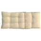 vidaXL Cojines de silla con respaldo alto 2 uds tela Oxford beige vidaXL Cojines de silla con respaldo alto 2 uds tela Oxford beige