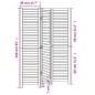 vidaXL Biombo separador de 3 paneles madera maciza Paulownia negro vidaXL Biombo separador de 3 paneles madera maciza Paulownia negro