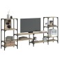 vidaXL Mueble de TV madera de ingeniería roble Sonoma 206,5x28,5x95 cm