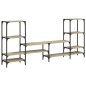 vidaXL Mueble de TV madera de ingeniería roble Sonoma 206,5x28,5x95 cm