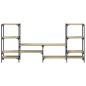 vidaXL Mueble de TV madera de ingeniería roble Sonoma 206,5x28,5x95 cm