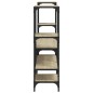 vidaXL Mueble de TV madera de ingeniería roble Sonoma 206,5x28,5x95 cm