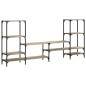 vidaXL Mueble de TV madera de ingeniería roble Sonoma 206,5x28,5x95 cm